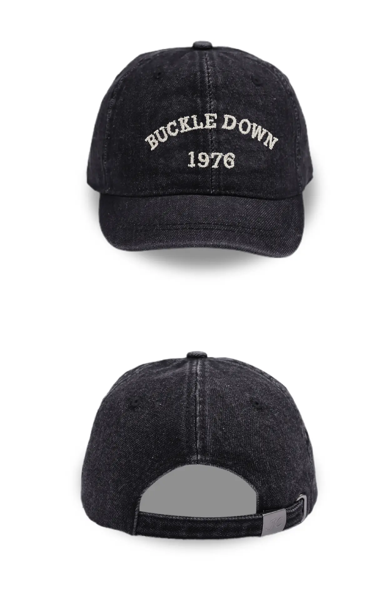 Men Embroidered Denim Baseball Caps Blue Black — feature 9