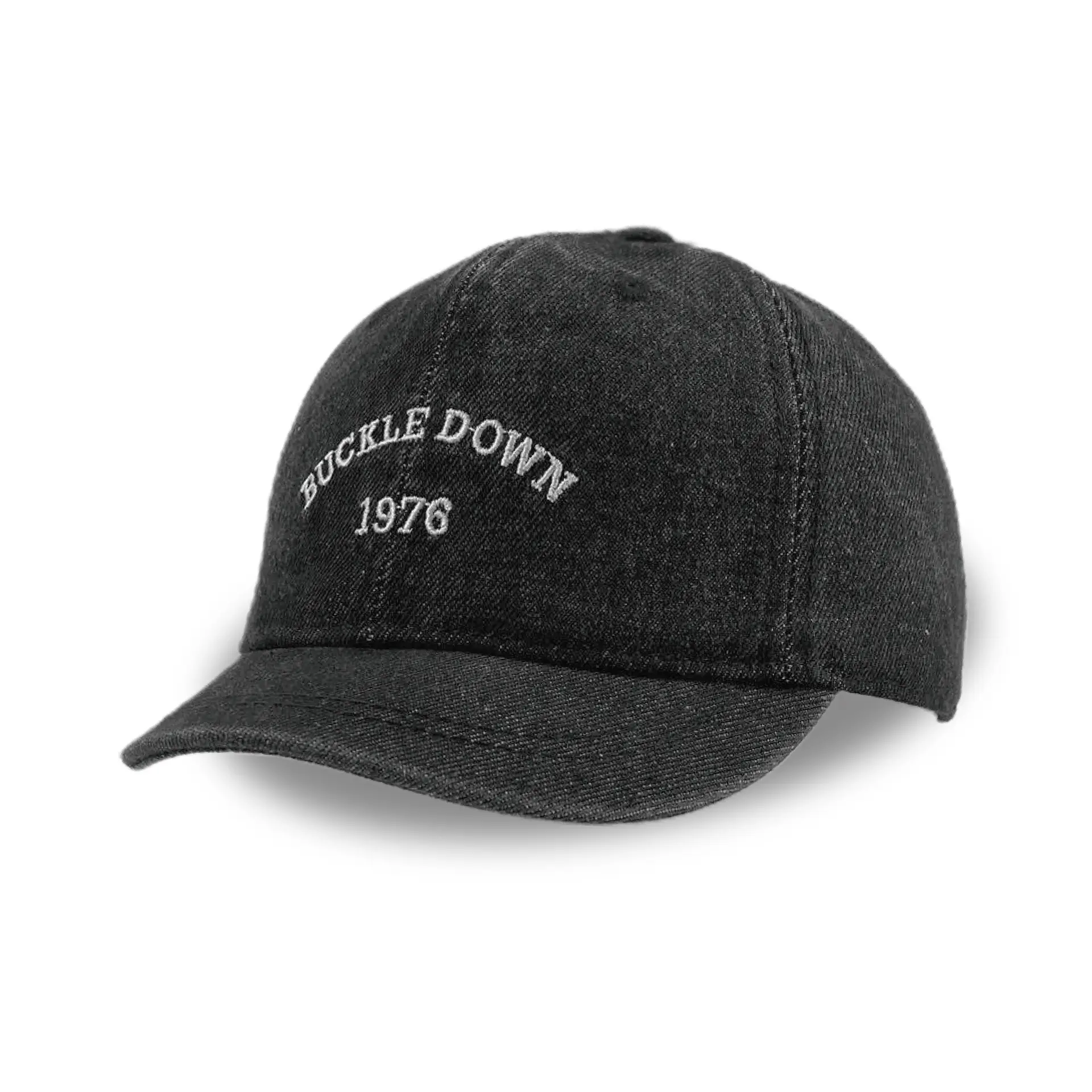 Men Embroidered Denim Baseball Caps Blue Black - Image 2