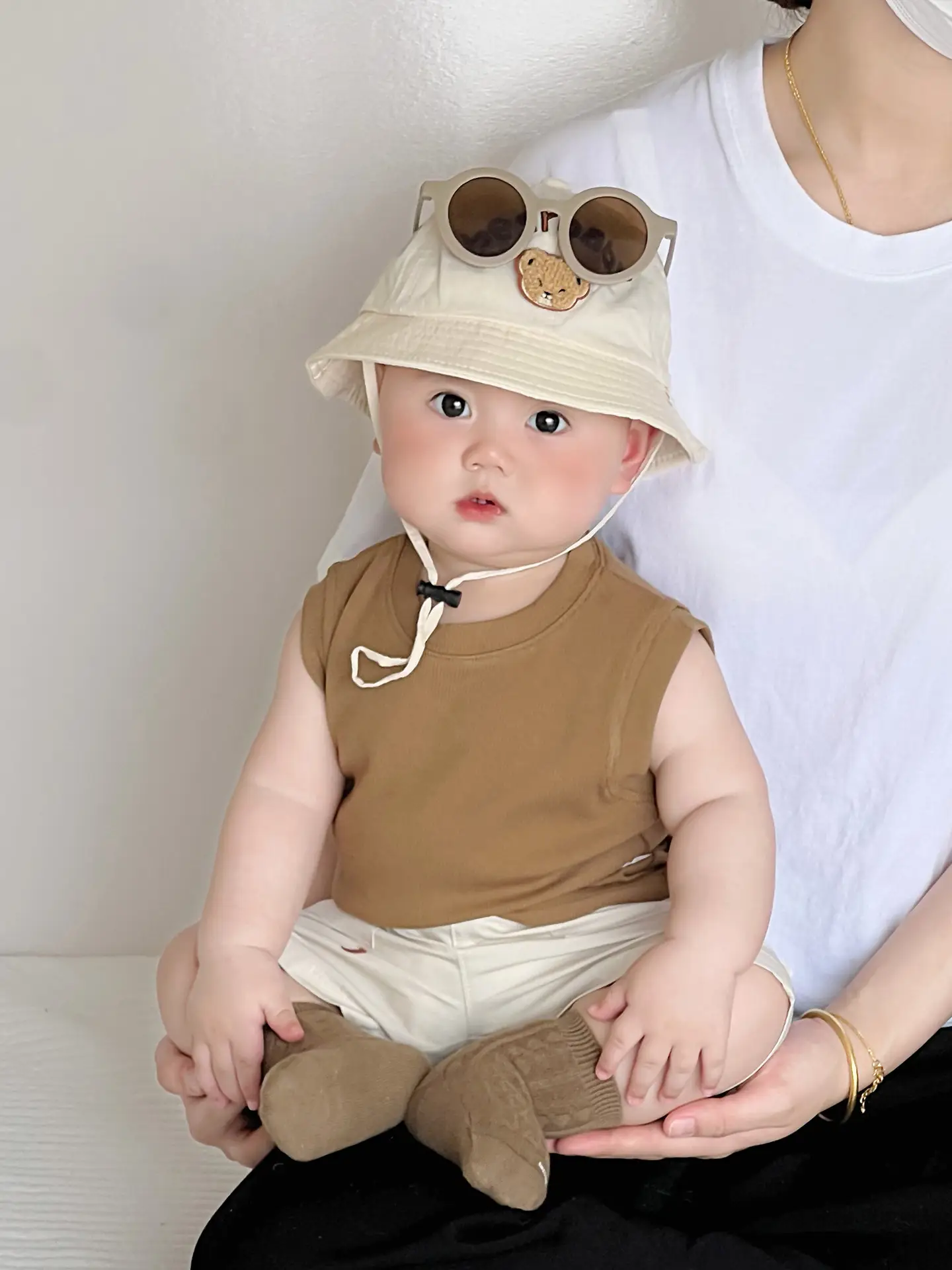 Boys Vest Summer T-shirt Solid Color Sleeveless Top - Image 11