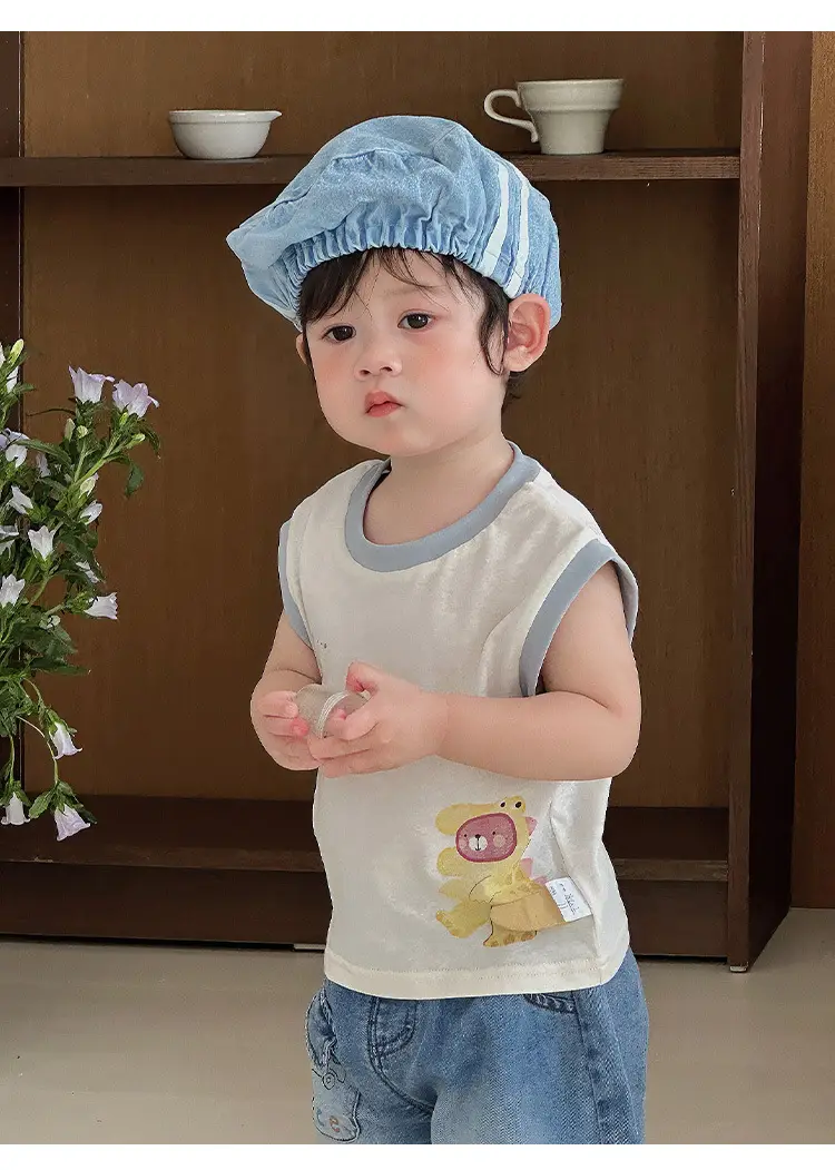 Baby Vest Sleeveless T-Shirt Cartoon Top Summer Outfit — feature 17