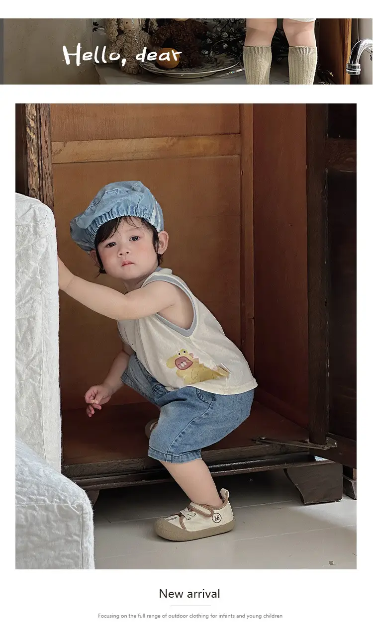 Baby Vest Sleeveless T-Shirt Cartoon Top Summer Outfit — feature 5