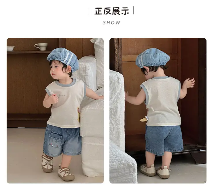 Baby Vest Sleeveless T-Shirt Cartoon Top Summer Outfit — feature 6