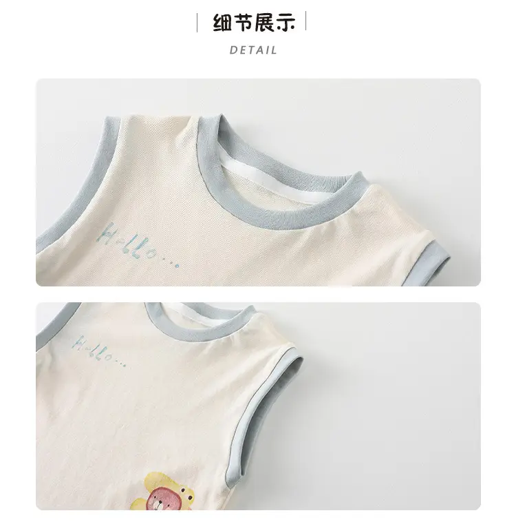 Baby Vest Sleeveless T-Shirt Cartoon Top Summer Outfit — feature 8