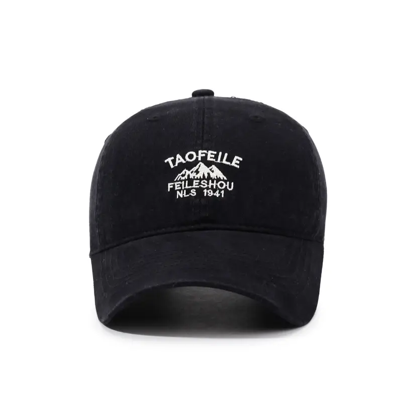 Women Brown Embroidered Baseball Cap Taofei Feshen Wu - Image 10