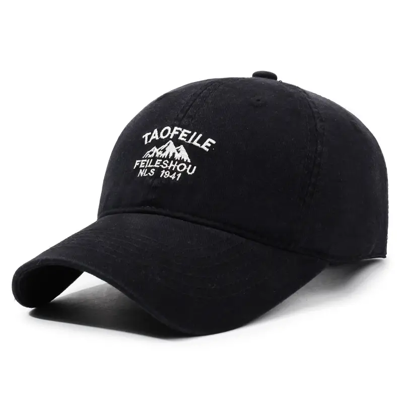 Women Brown Embroidered Baseball Cap Taofei Feshen Wu - Image 11