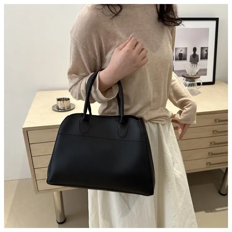Women's Cross-Border Retro Tote Bag Brown Large Capacity — feature 10