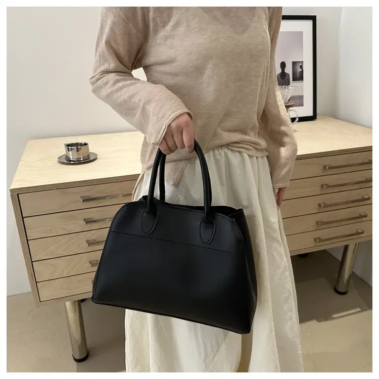 Women's Cross-Border Retro Tote Bag Brown Large Capacity — feature 11