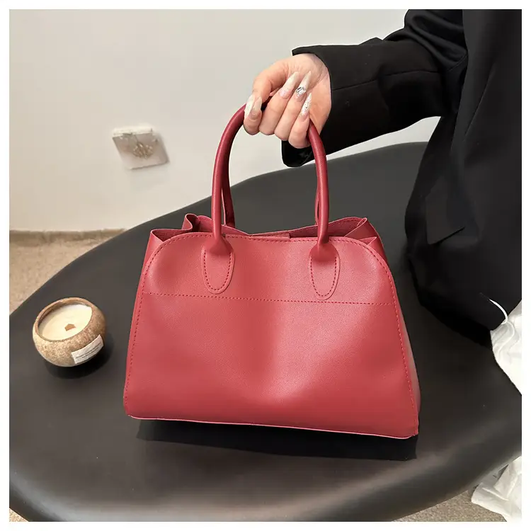 Women's Cross-Border Retro Tote Bag Brown Large Capacity — feature 20