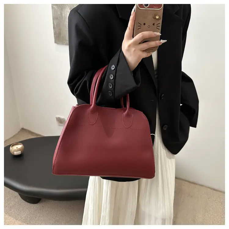 Women's Cross-Border Retro Tote Bag Brown Large Capacity — feature 22