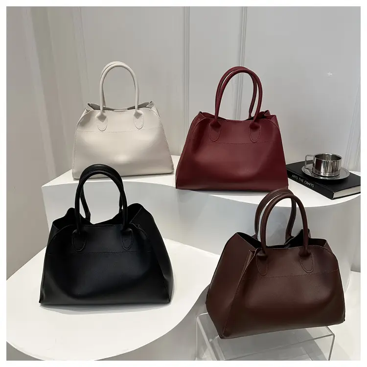 Women's Cross-Border Retro Tote Bag Brown Large Capacity — feature 24