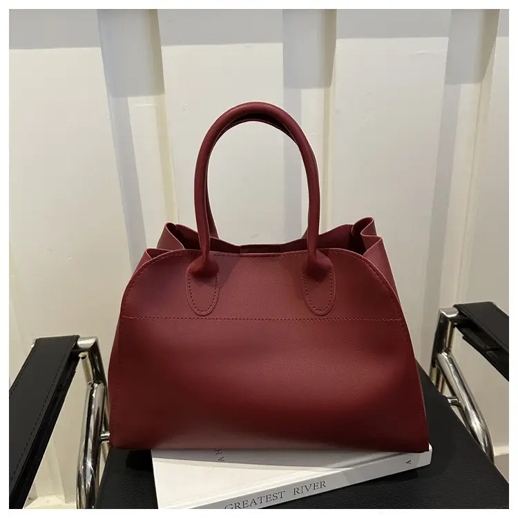Women's Cross-Border Retro Tote Bag Brown Large Capacity — feature 25
