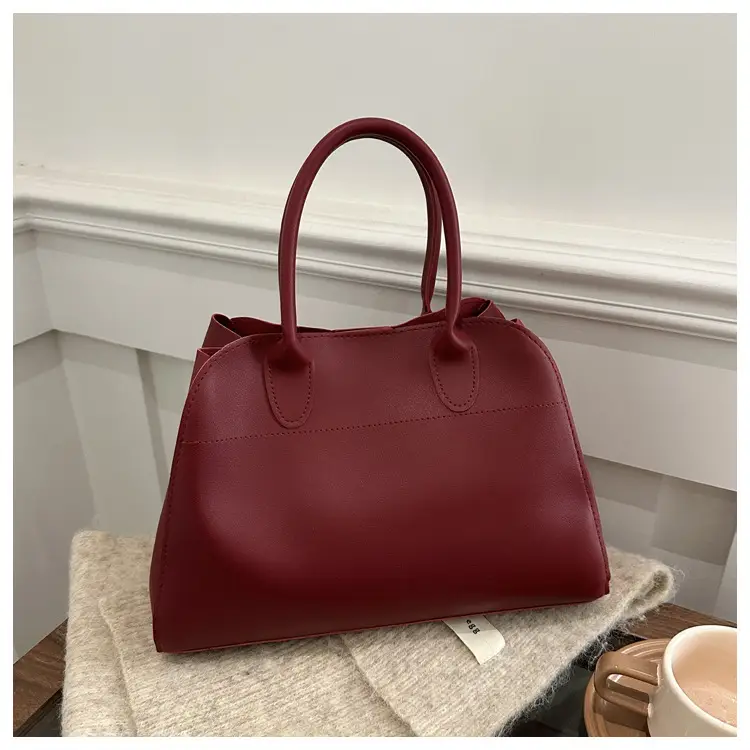 Women's Cross-Border Retro Tote Bag Brown Large Capacity — feature 30