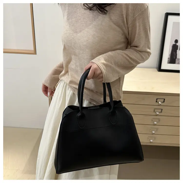 Women's Cross-Border Retro Tote Bag Brown Large Capacity — feature 8