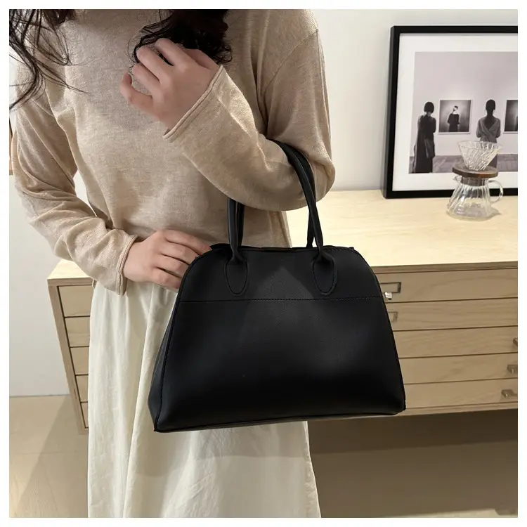 Women's Cross-Border Retro Tote Bag Brown Large Capacity — feature 9