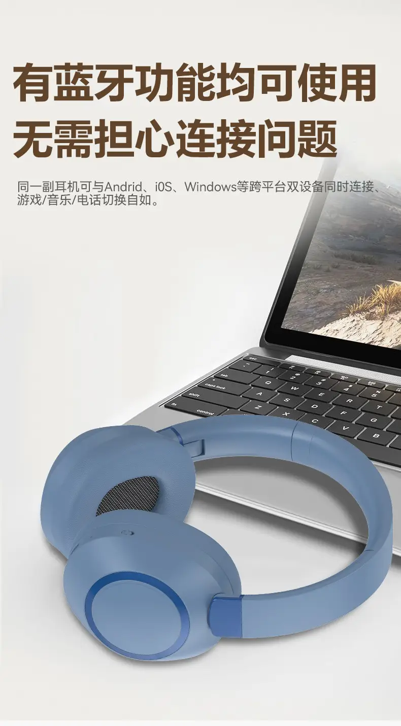 Wireless Bluetooth Headset with Noise Cancellation & High-Def Sound — feature 15