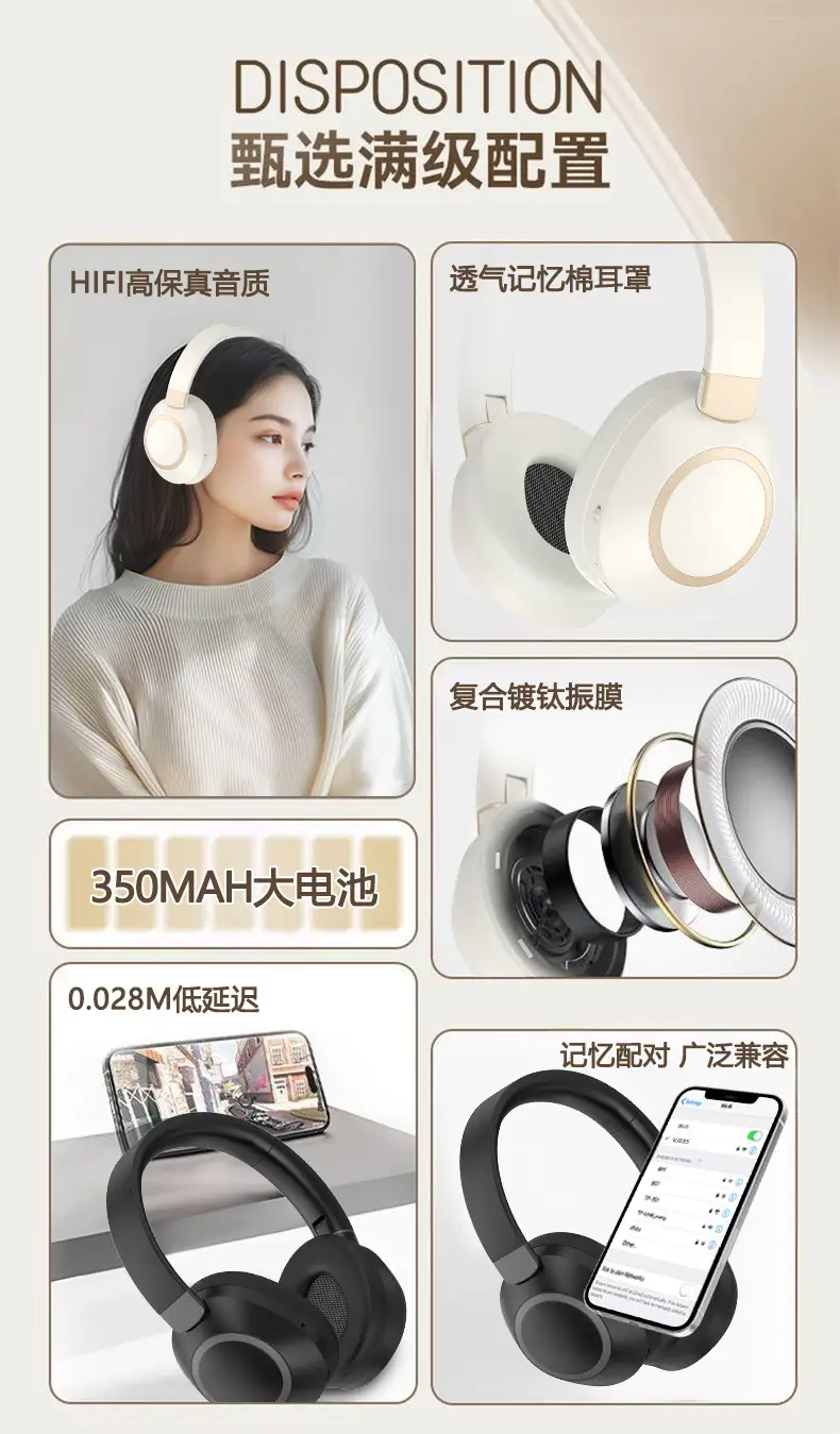 Wireless Bluetooth Headset with Noise Cancellation & High-Def Sound — feature 5