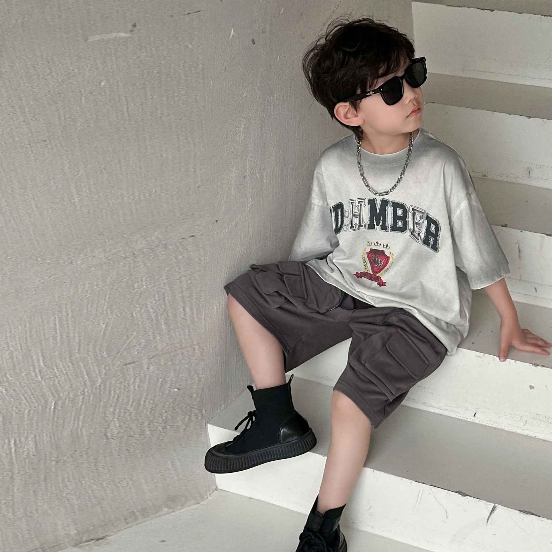 Boys Grey Summer T-Shirt Short Sleeve 2025 — feature 11