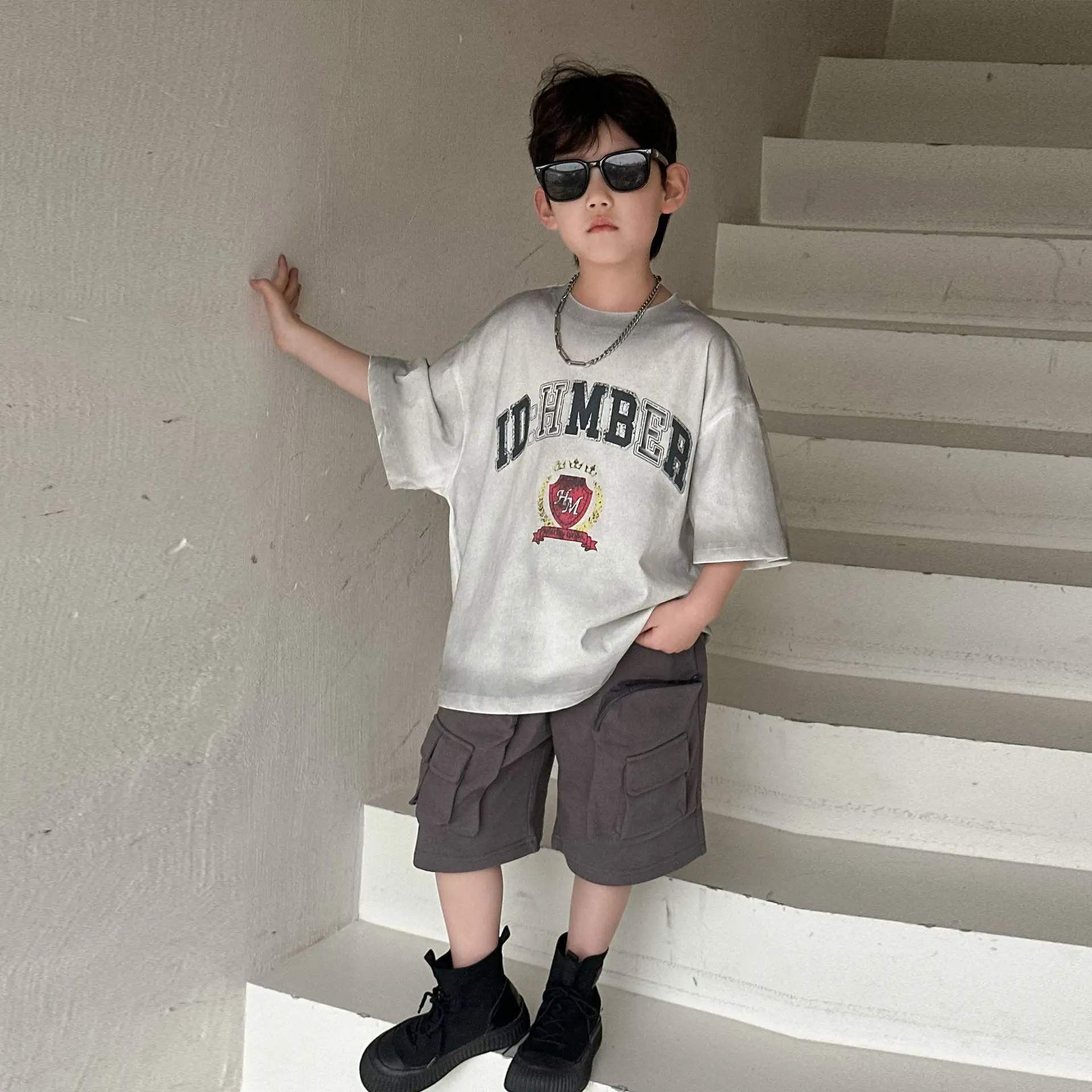 Boys Grey Summer T-Shirt Short Sleeve 2025 — feature 13