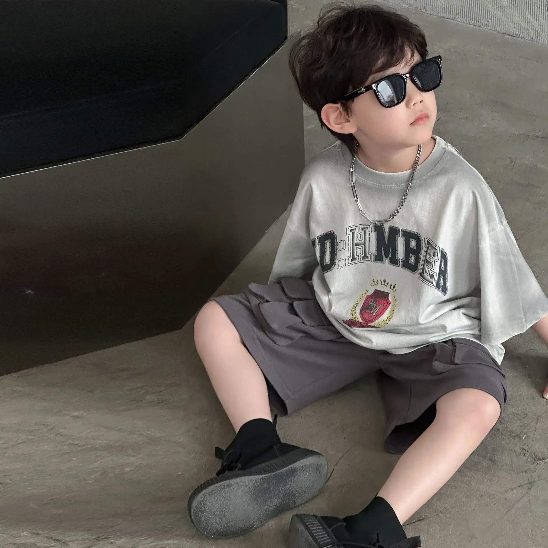 Boys Grey Summer T-Shirt Short Sleeve 2025 — feature 14