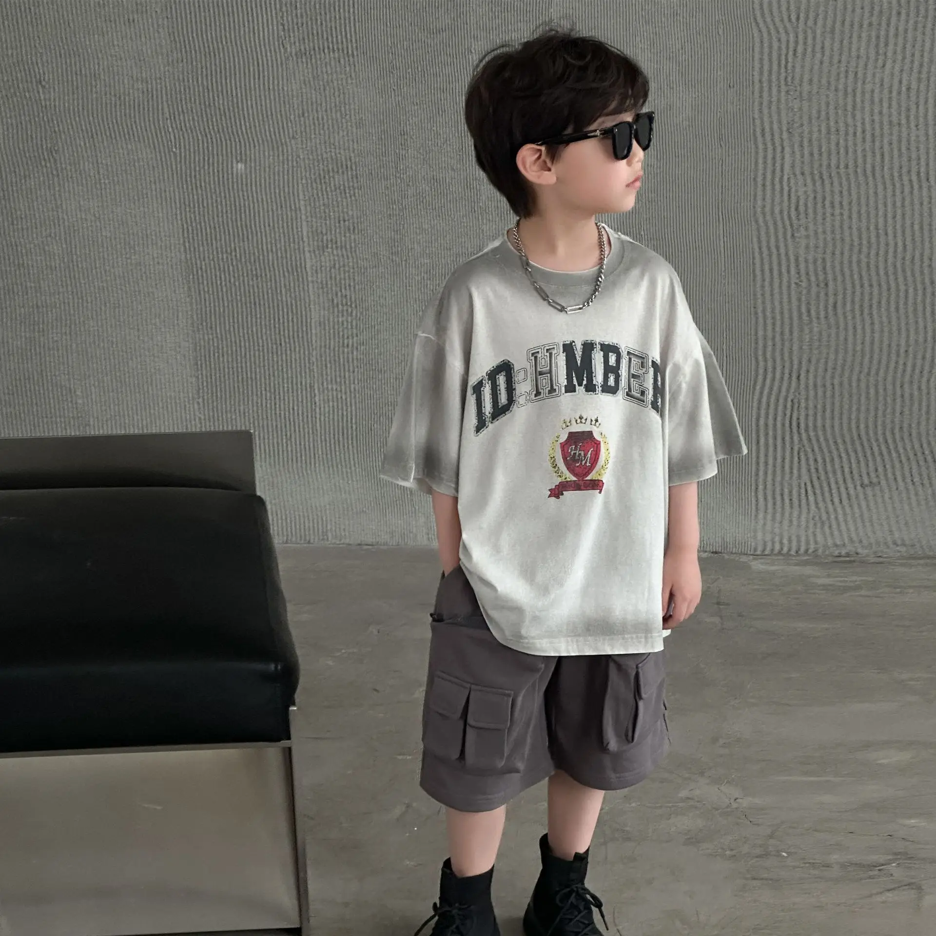 Boys Grey Summer T-Shirt Short Sleeve 2025 — feature 15