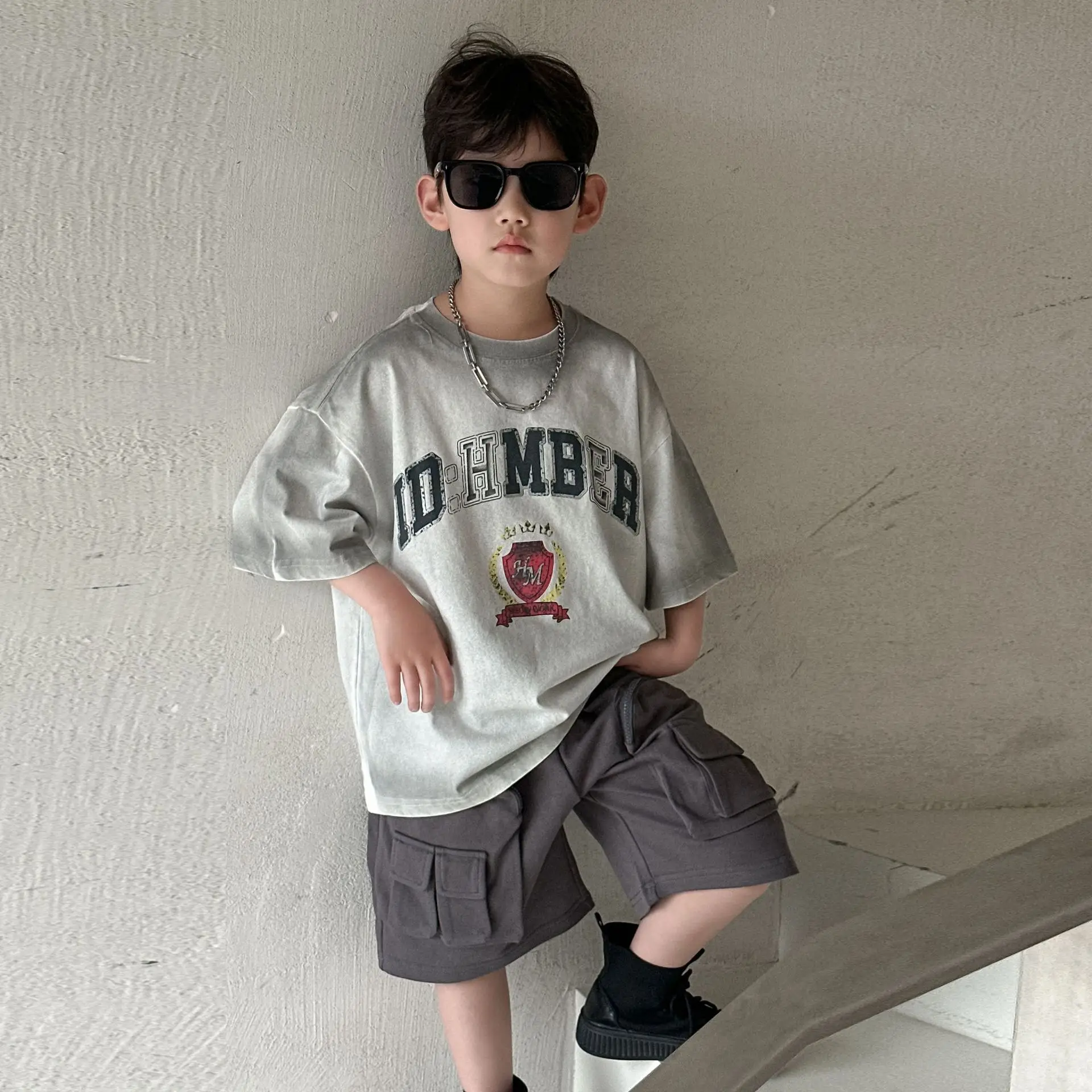 Boys Grey Summer T-Shirt Short Sleeve 2025 — feature 2