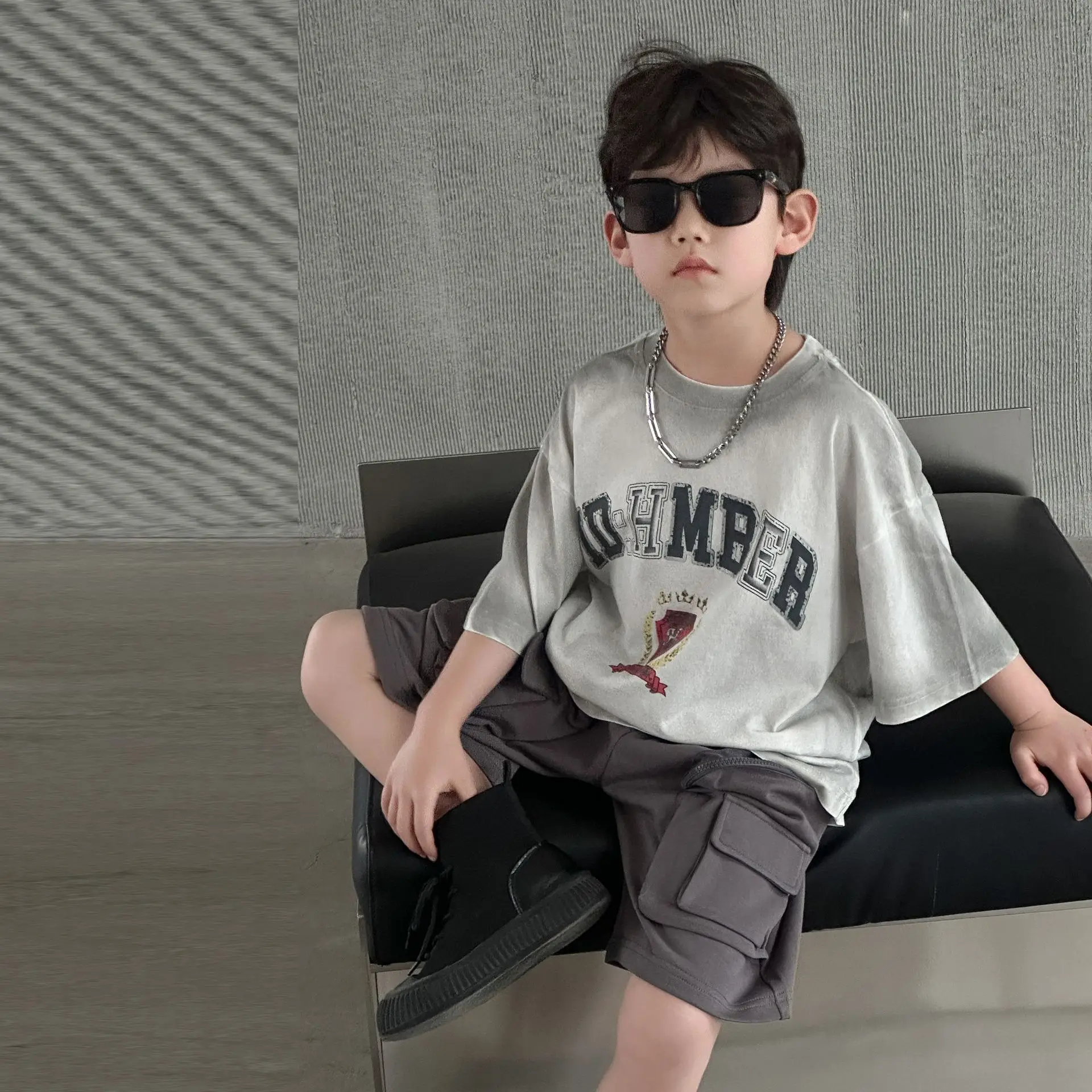 Boys Grey Summer T-Shirt Short Sleeve 2025 — feature 7