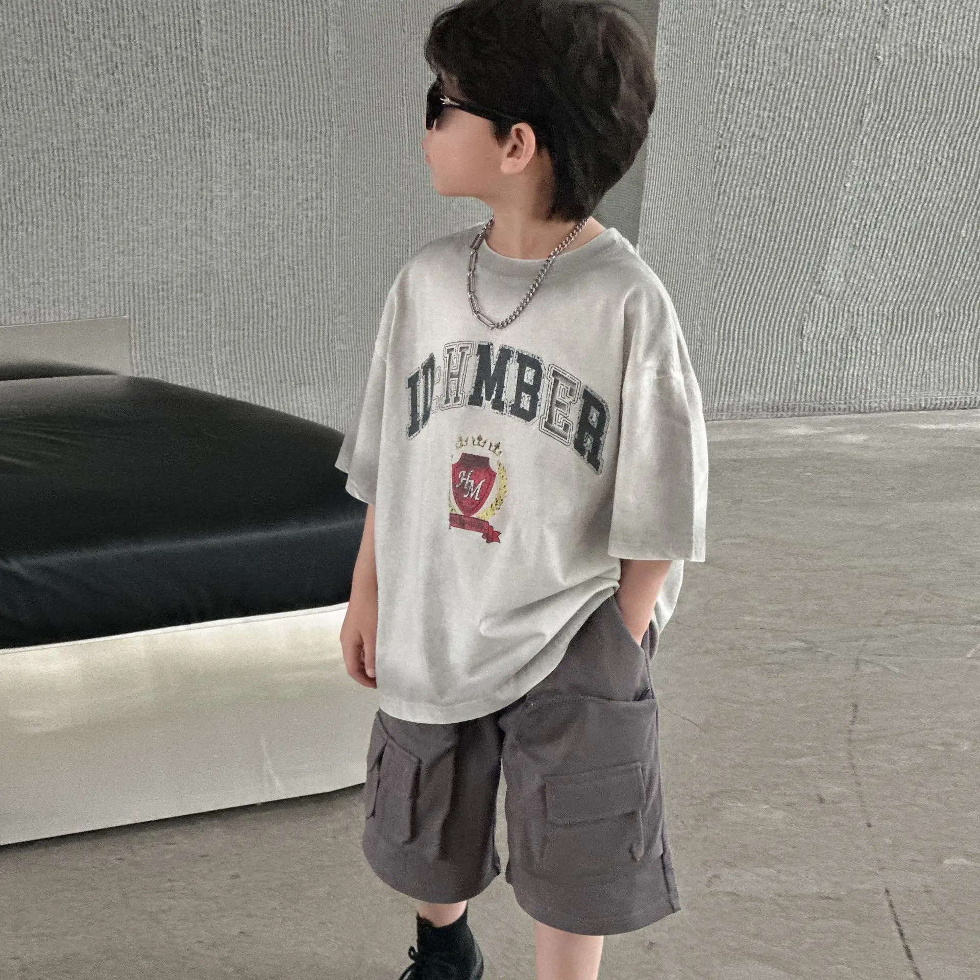 Boys Grey Summer T-Shirt Short Sleeve 2025 — feature 8