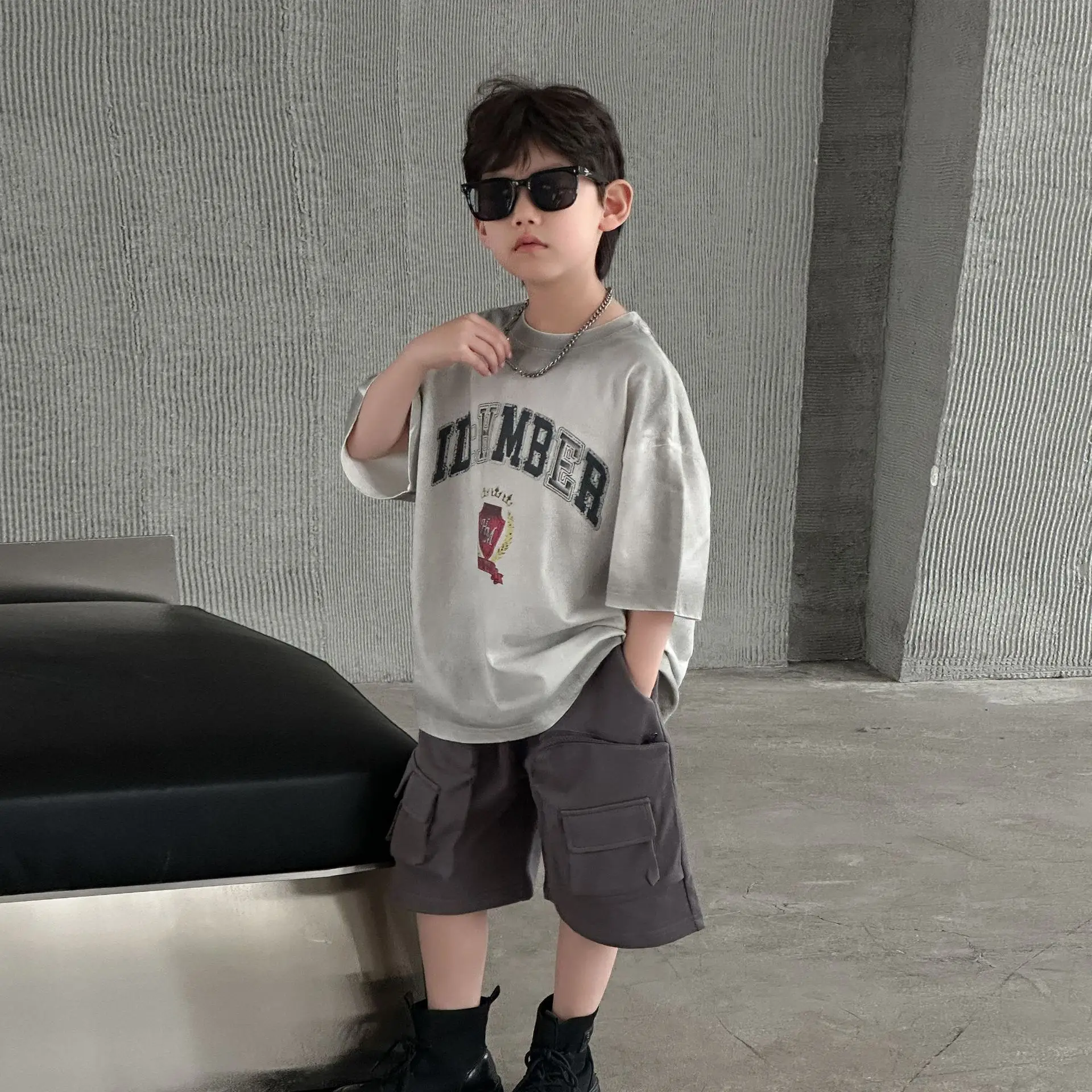 Boys Grey Summer T-Shirt Short Sleeve 2025 — feature 9