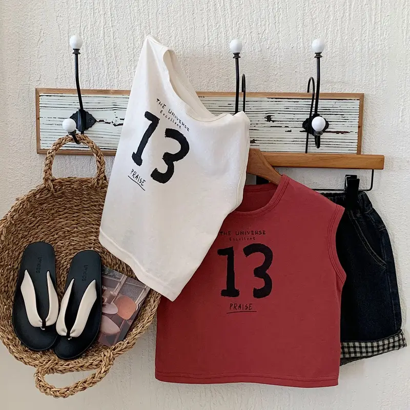 Children's Sleeveless Vest T-Shirt 13 Peace Summer 2025 - Image 4