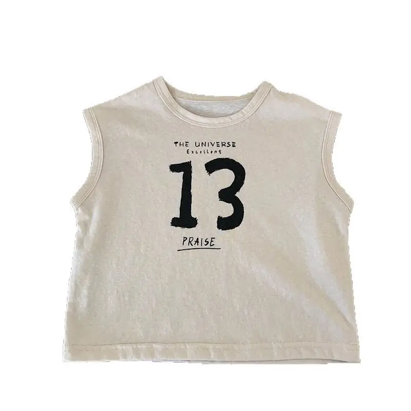 Children's Sleeveless Vest T-Shirt 13 Peace Summer 2025 - Image 5