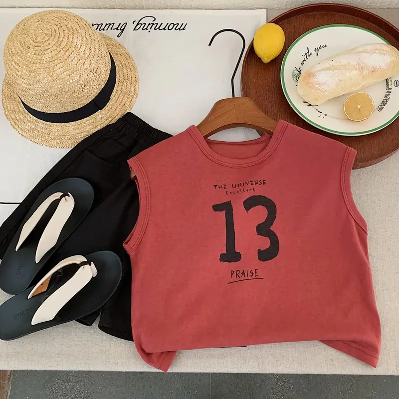 Children's Sleeveless Vest T-Shirt 13 Peace Summer 2025 — feature 8