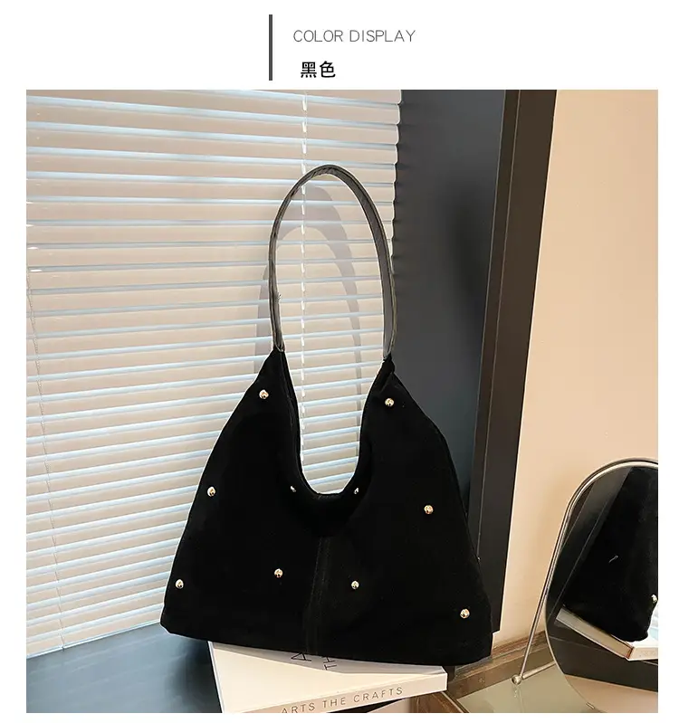 Black Velvet Shoulder Bag for Women 2025 New Arrival — feature 29