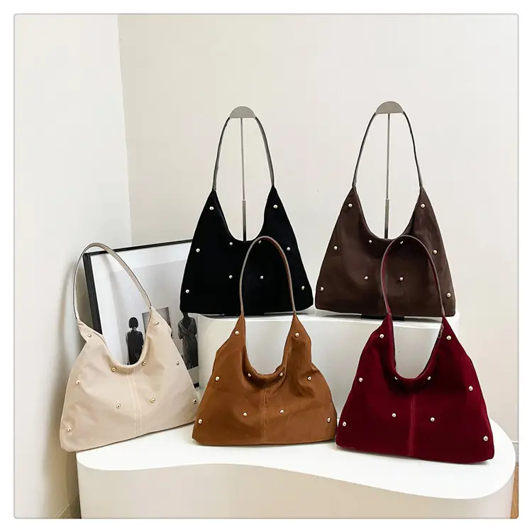 Black Velvet Shoulder Bag for Women 2025 New Arrival — feature 32