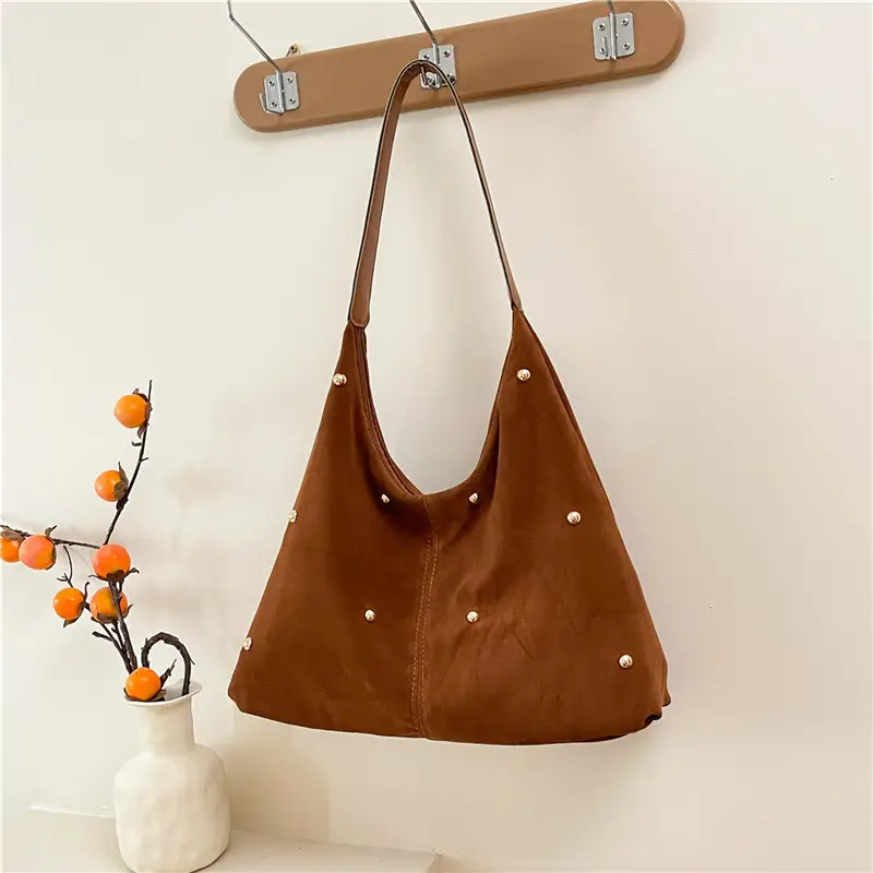Black Velvet Shoulder Bag for Women 2025 New Arrival