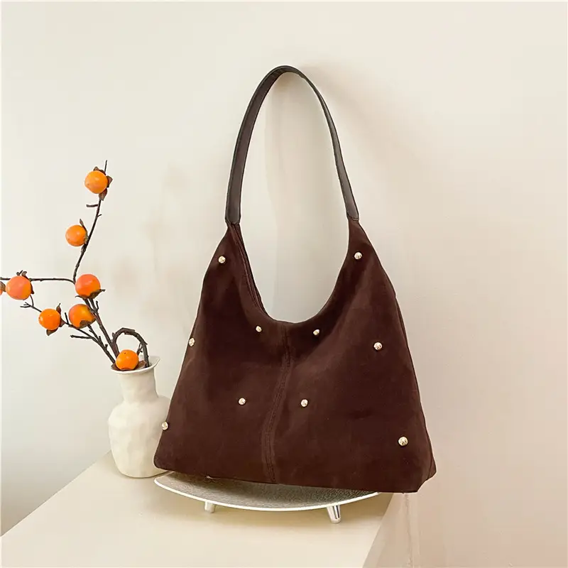Black Velvet Shoulder Bag for Women 2025 New Arrival