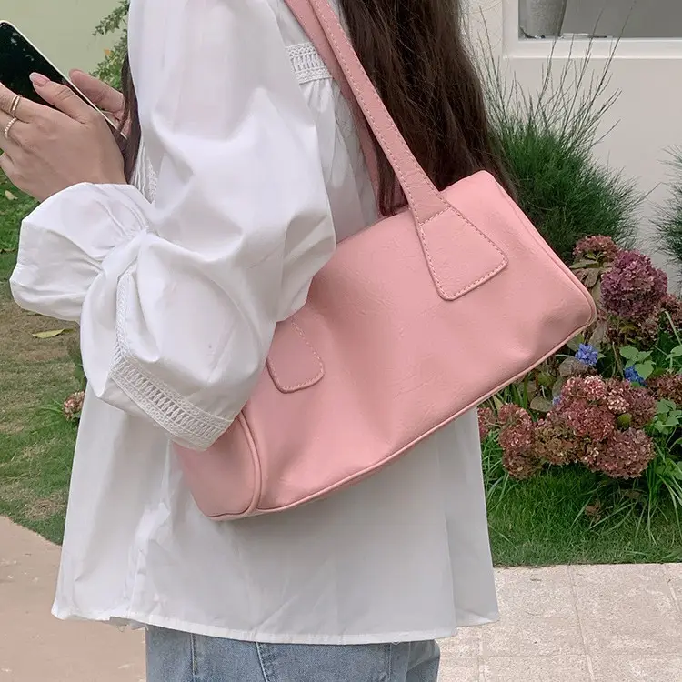 Pink Korean-style Shoulder Bag for Women - Image 7