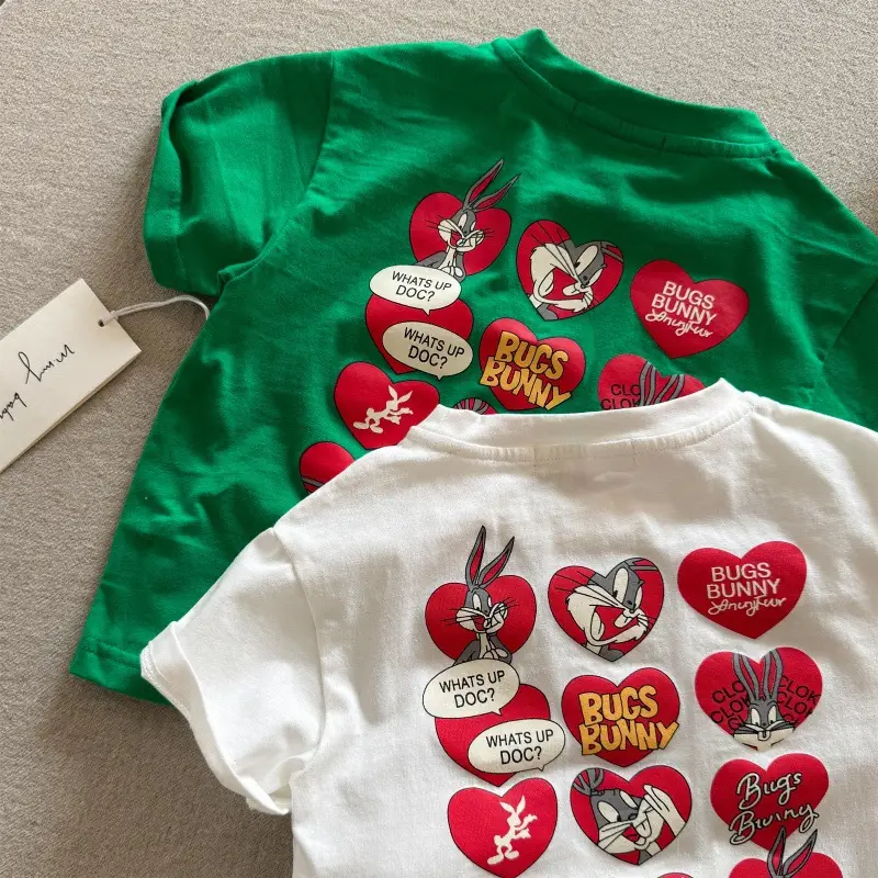 Children Cotton Cartoon T-Shirt White 2025 — feature 14