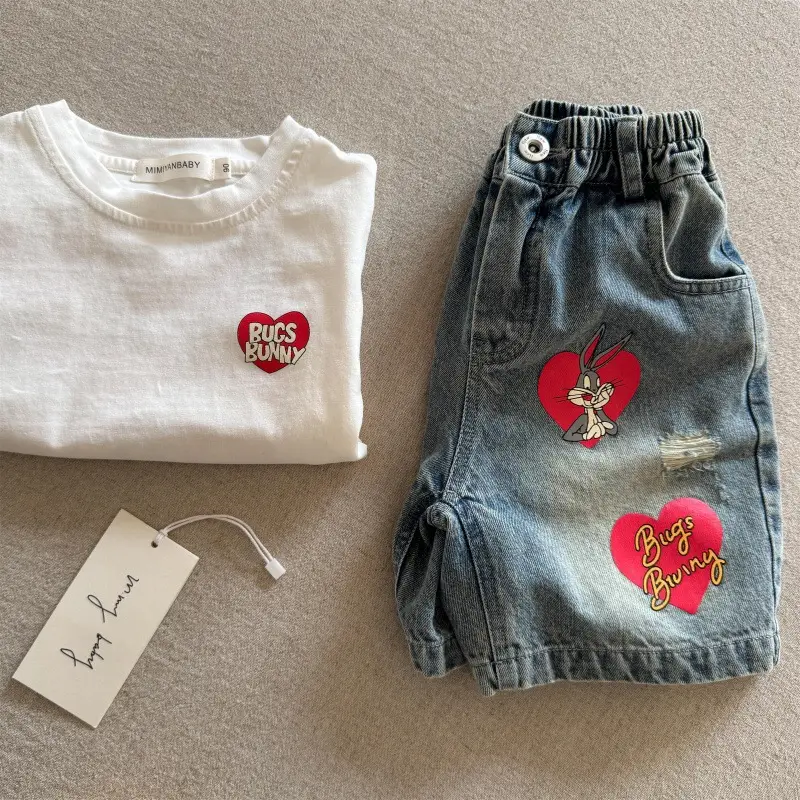 Children Cotton Cartoon T-Shirt White 2025 — feature 19