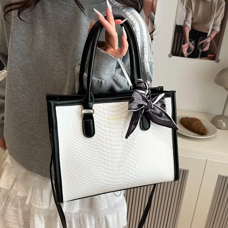 White Red Bow Shoulder Bag for Women 2025 - Image 6