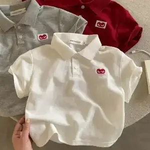 New Boys Polo T-Shirts Solid Color Loose Fit Summer Wear — feature 9