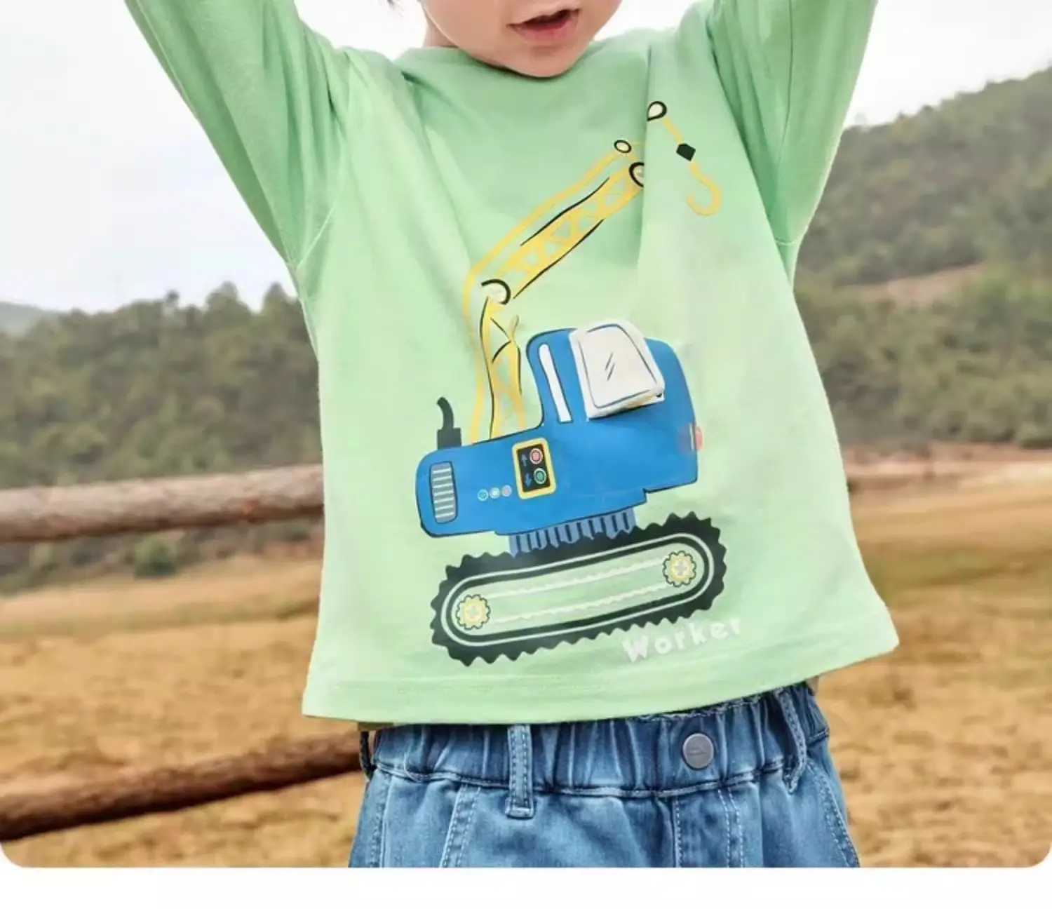 Blue 2026 Boys Long Sleeve T-Shirt Pure Cotton — feature 20