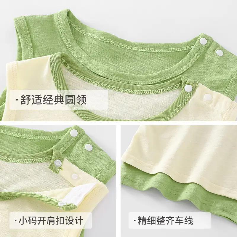 Boys Printed Sleeveless Vest Summer Top - Image 7