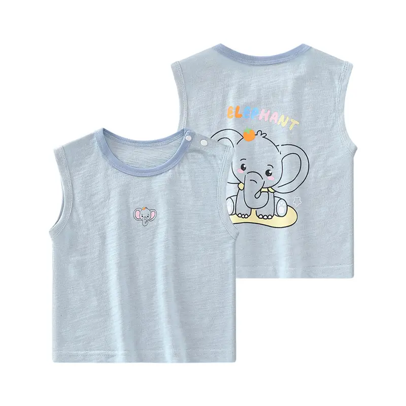 Boys Printed Sleeveless Vest Summer Top - Image 9