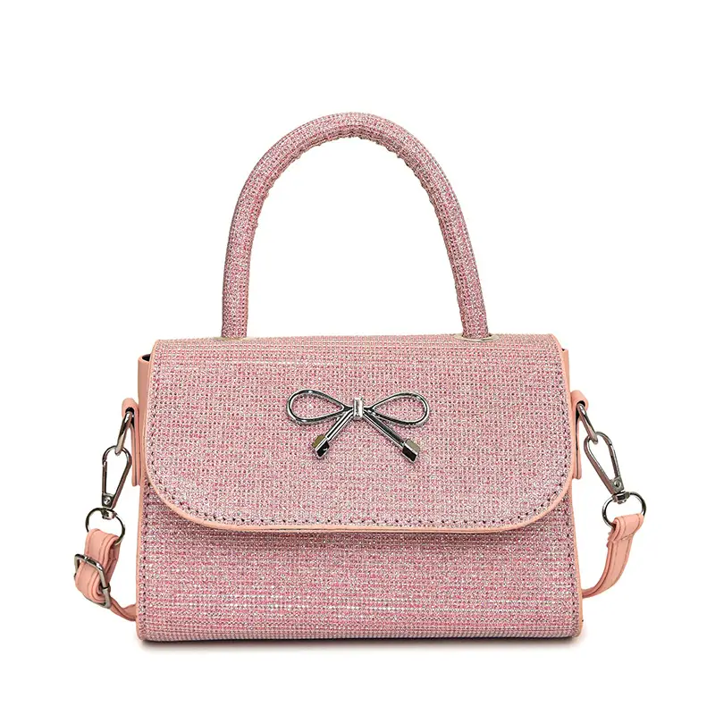 2025 New Bow Silk Crossbody Bag Silver - Image 9