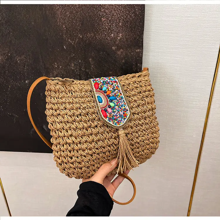 New Raceway Woven Shoulder Bag for Women - Image 3
