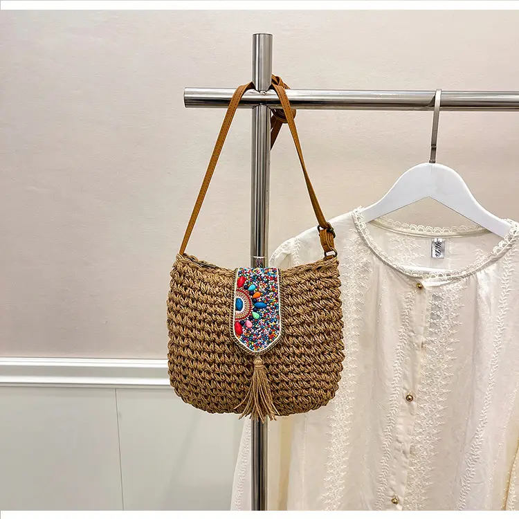 New Raceway Woven Shoulder Bag for Women - Image 5
