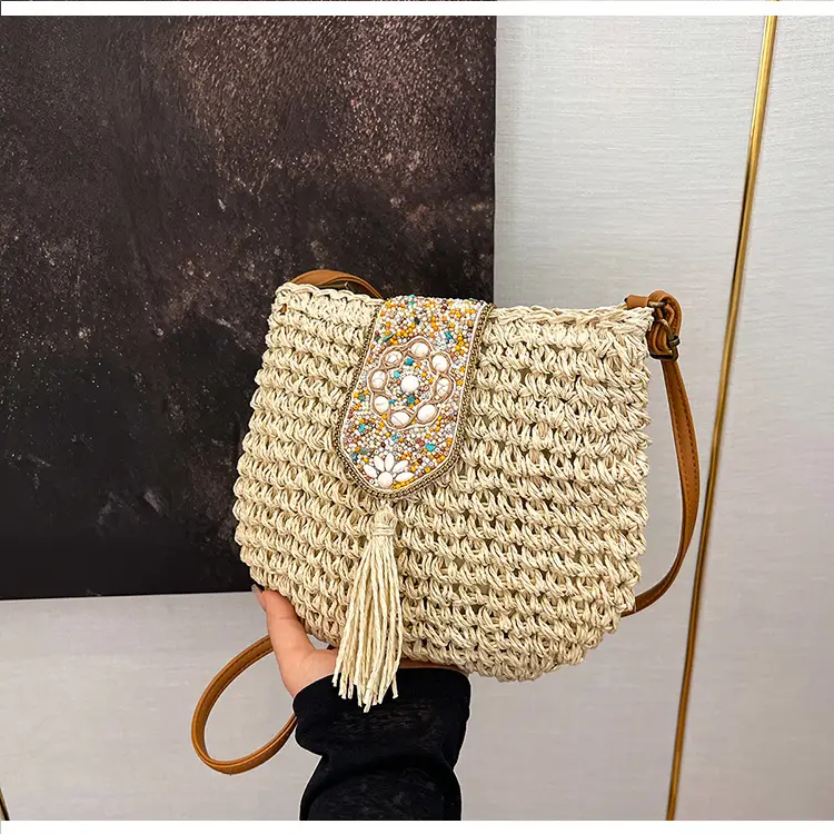 New Raceway Woven Shoulder Bag for Women - Image 6
