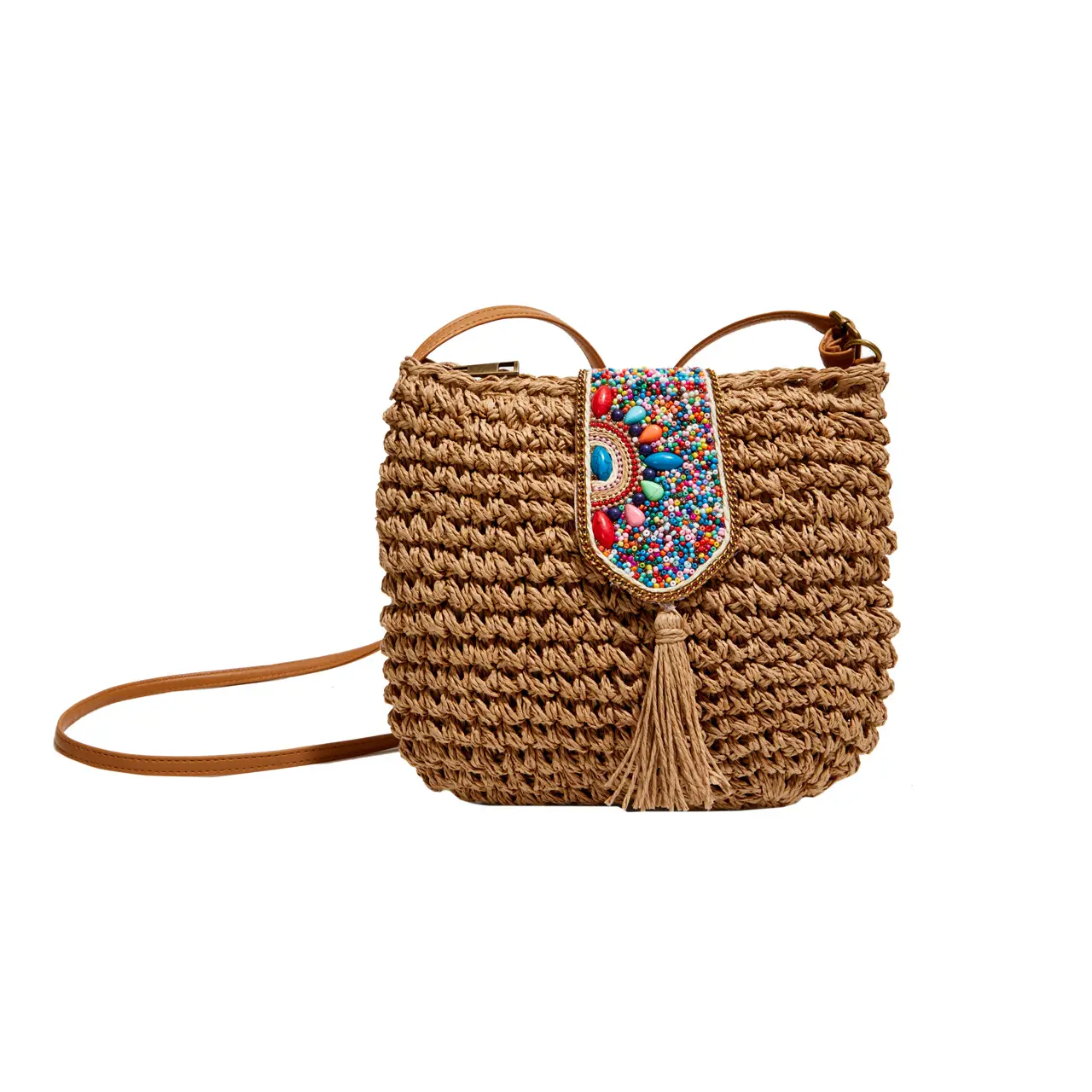 New Raceway Woven Shoulder Bag for Women - Image 2