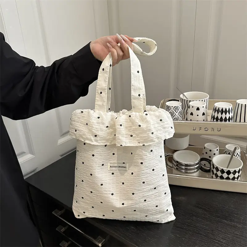 2026 Summer Chiffon Polka Dot Shoulder Bag - Image 4