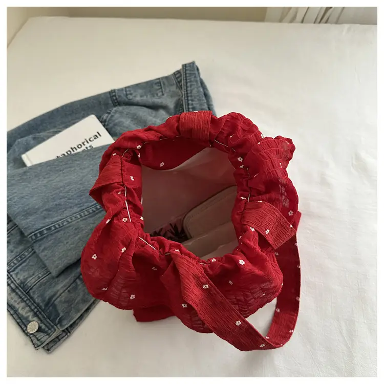 2026 Summer Chiffon Polka Dot Shoulder Bag — feature 22